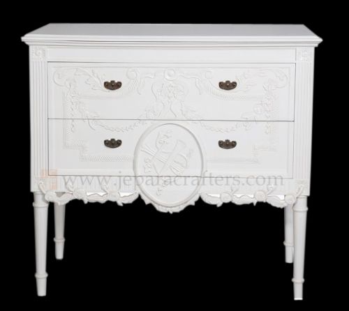 Jupri Carved Cabinet 2 Drawers FS-CDS012